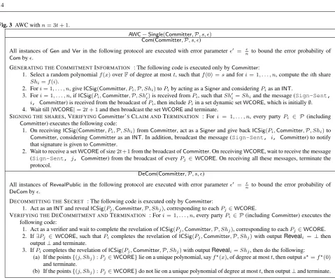 Fig. 3 AWC with n = 3t + 1.