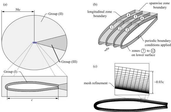 Figure 6: Details of the mesh used for computations