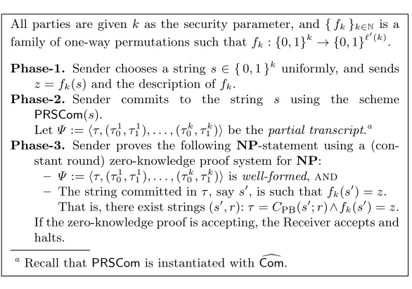 Fig. 2. UC Puzzle ⟨SH, R⟩ using a Captcha puzzle system C := (G, H)