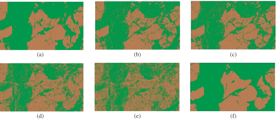 Figure 11. Classiﬁed images of NN with (a) input vector of (2), (b) input vector of (4) and (c) inputvector of (5).