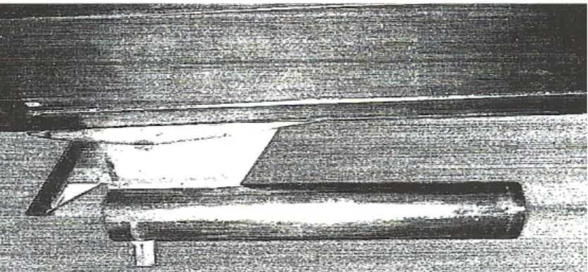 Fig. 13. Closeup photo of the cone flight experiment model  Fig. 14. In-flight transition Reynolds  numbers as a function of Me 