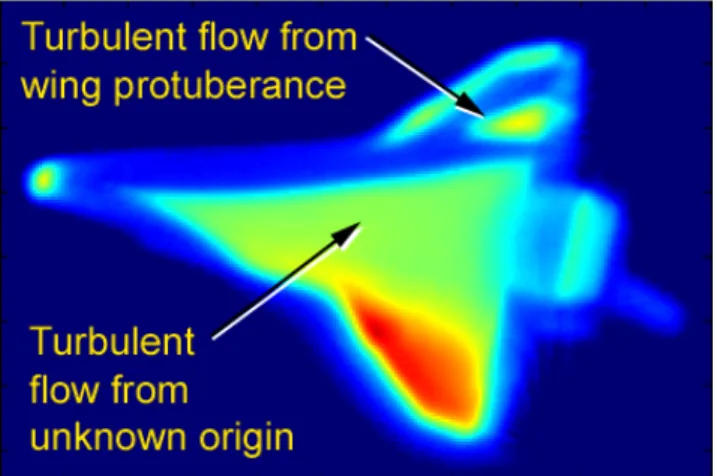 Figure 9.  HYTHIRM image from STS-119 at Mach 8.4.  