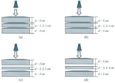 Figure 9. Defect structures investigated for multiresolution analysis. (a) ST1, (b) ST2, (c) ST3, and(d) ST4.