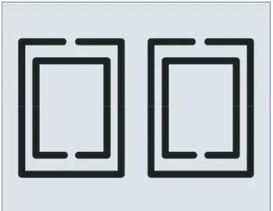 Figure 3 presents the structure of SRR unit cell, and the geometric sketch of metamaterial superstrateconsisting of a pair of this SRR is depicted in Fig