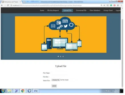 Fig 3.4: File Upload Page 