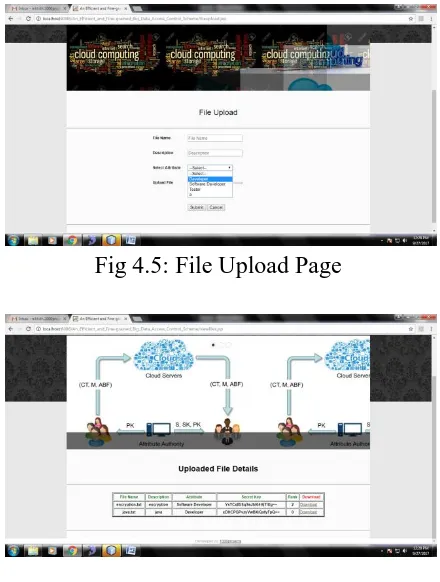 Fig 4.5: File Upload Page 