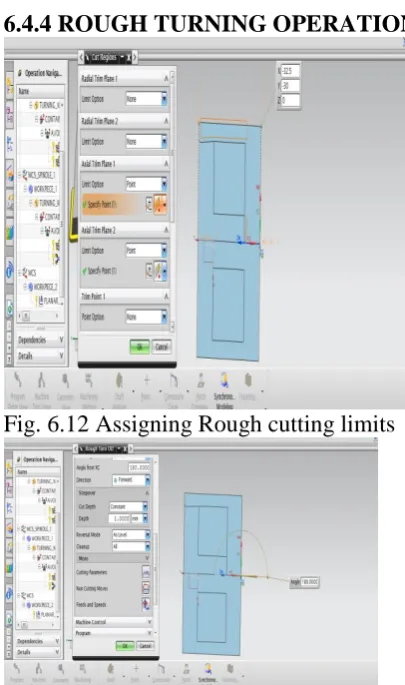 Fig. 6.12 Assigning Rough cutting limits 