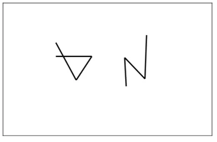 Figure 6.1. Example of types of stimuli used in pattern comparison task. 