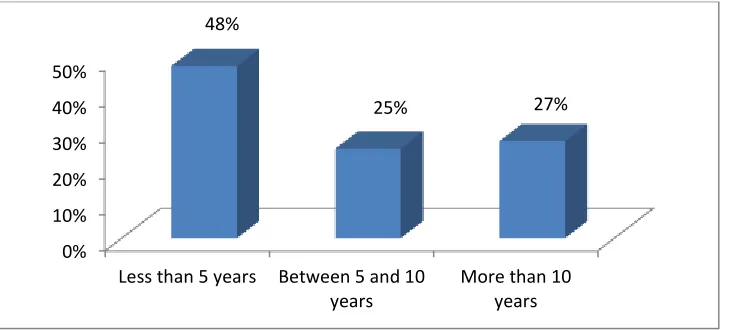 Figure 4.3 Respondents Work Experience 