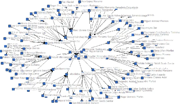 Figure 6 . Example Representation of Pepsi Corporate Social Network Spain. 