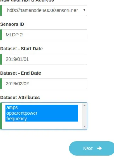 Figure 3.2: Prototype of the ML4IoT User Interface.