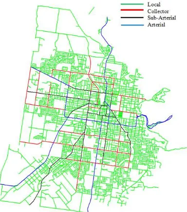 Figure 2.1 Toowoomba Road Hierarchy 