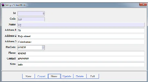 Fig 2 Input Design of Hostel Automation System  