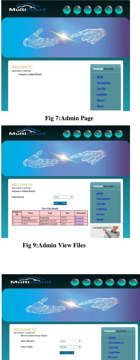 Fig 9:Admin View Files  