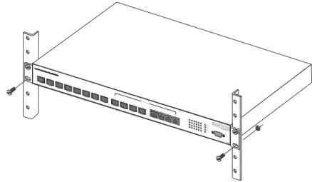 Figure 3-3  Installing the Switch in a Rack
