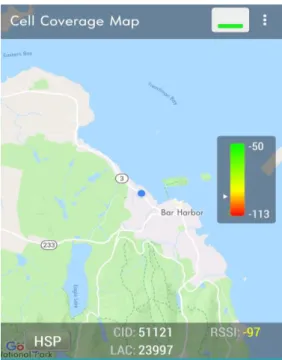 Figure 6: Cell Coverage App