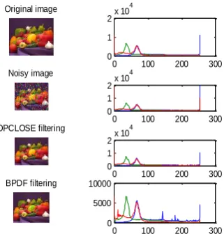 Figure (8): Example of de-noising color image  