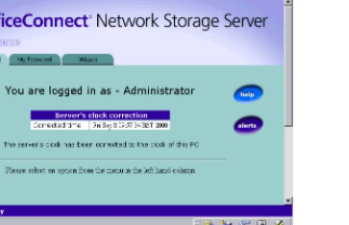 Figure 3   Administration System Welcome Page