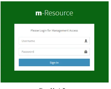 Figure 5 Login Page 