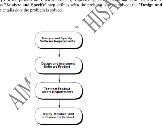Figure 1: Diagram of general software process steps.