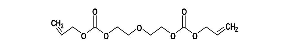 Figure 1. Repeating unit of PADC monomer. 