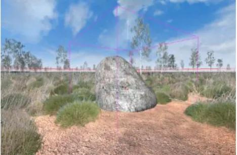 Fig 4. Prototype drawable object within a game world  