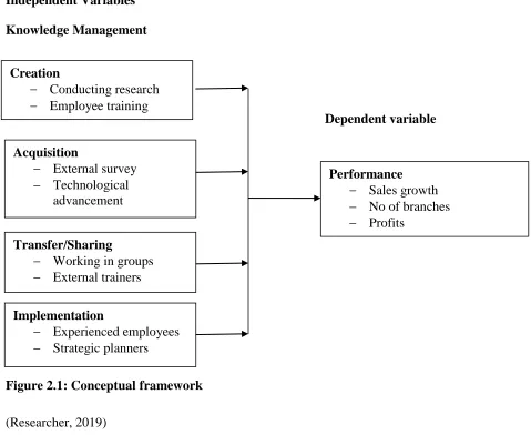 Figure 2.1: Conceptual framework 