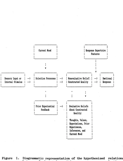Figure 1. Diagrammatic representation of the hypothesized relationship between fundamental cognitive processes, nonevaluative and 