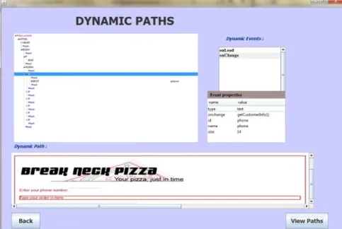 Fig 7  onChange Element behaviour of Break neck Pizza web application 