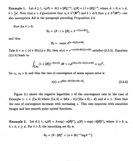 Figure 2.1 shows the negative logarithm z of the convergence rate in the case of 