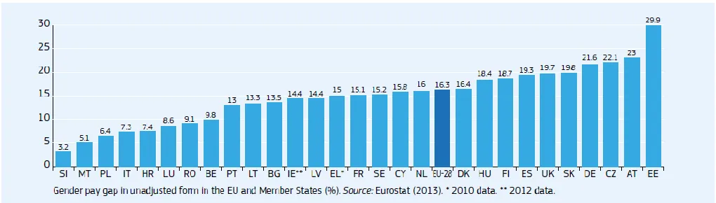 Figure 2. Wage gap in the EU. 