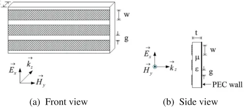 Figure 1. The metamaterial absorber under consideration.