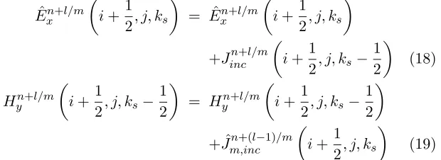 Figure 3. The side view of the rectangular waveguide. The sourcesecond ends of the waveguide are the modiﬁed perfectly matched layerexcitation is added at the plane of k = ks, and the scattering parameter( S˜11 parameter) can be extracted at the plane of k