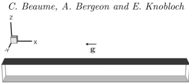Figure 1. Sketch of the physical domain from an angle similar to that used in subsequent ﬁgures.For convenience the system has been rotated clockwise by 90◦