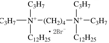 Figure 1. The sturcture of C12C4C12(C3)Br2 