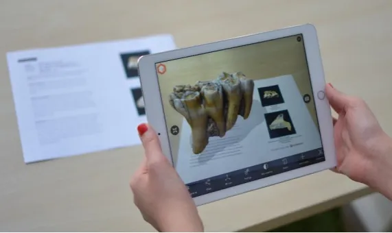 Figure 1. Augmented Reality (Shin, Visualizing the Past: Pioneering Technology in Archaeology, 2016) 