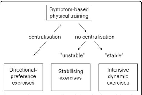 Figure 1 The symptom-based flow in determining theindividual treatments.