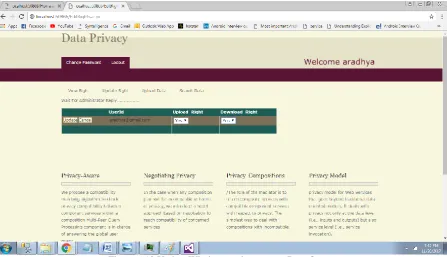 Figure 6.13 Update Rights window of Data owner 