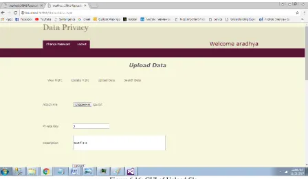 Figure 6.17 GUI of uploaded files in encrypted format 