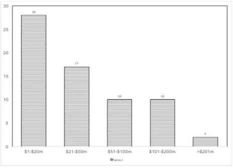 Figure 2. Number of infrastructure projects 