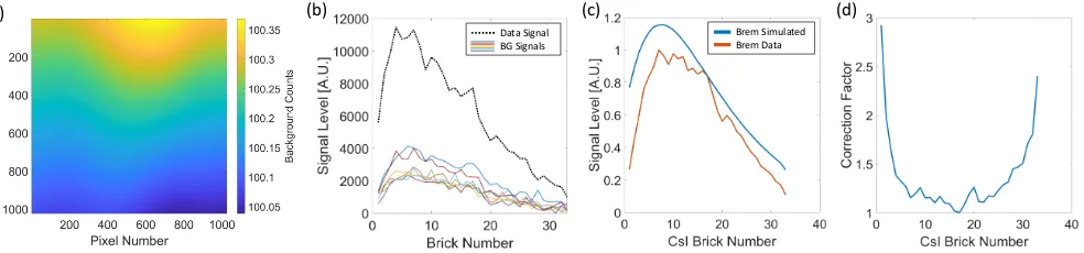 FIG. 3. (a) A “heatmap” of the dark noise background that was calculated and subtracted from each shot