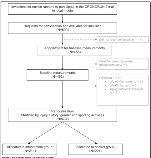 Figure 1 Flow chart of the GRONORUN 2 study.