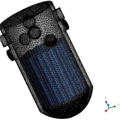 Figure 1.  Three-dimensional image of the reactor pressure