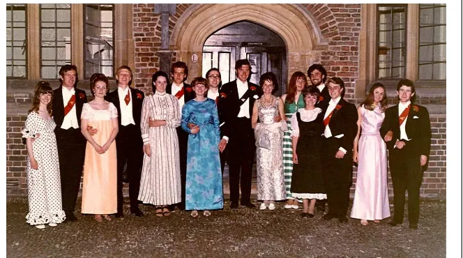Figure 3. The St John’s College May Ball Committee 1969. Richard was President of the May Ballmembers of the committee that year included several of Richard’s tutees, who became hislifelong friends, including Derek Lyon, Captain of the Cambridge rugby side