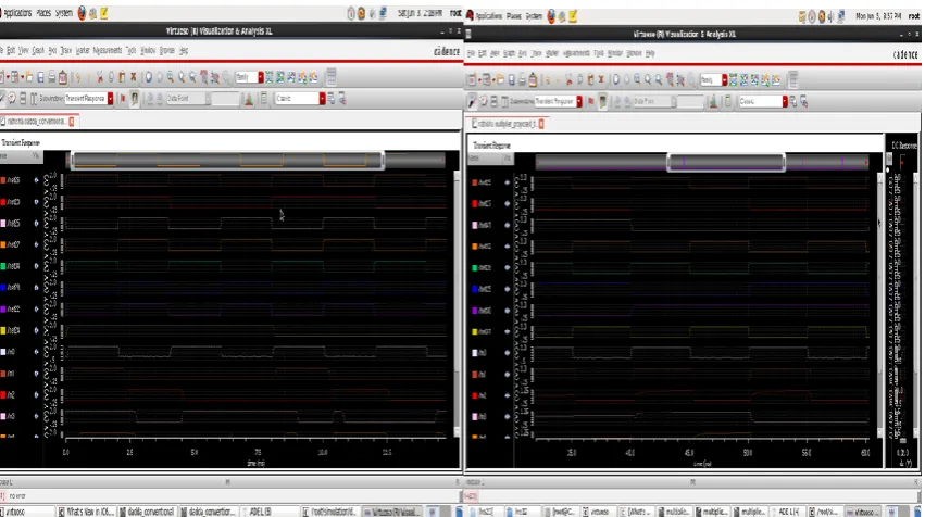 Fig no 7. Schematic of 4_2 compressor                            Fig no 8. Schematic of proposed multiplier 
