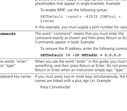 Table 2   Text Conventions