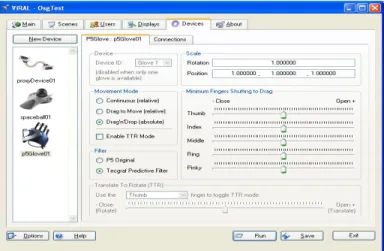 Figure 5: ViRAL configuration window