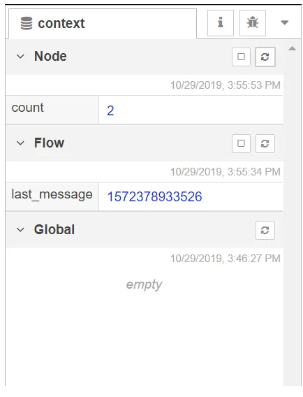 Figure 9: Context panel 