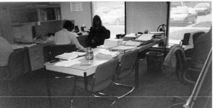 Figure 2.  One of the teamrooms, in an O configuration. 