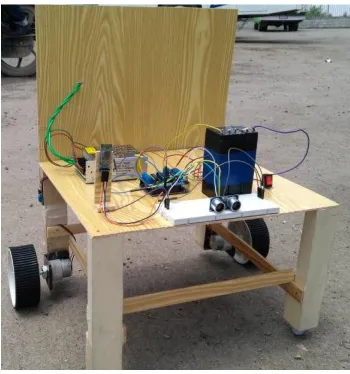 Fig 4.1.1 the prototype model of the wheelchair. 